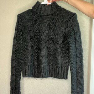 American Eagle Black Knit Sweater
